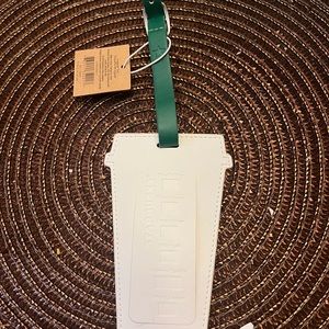 starbucks luggage tag NWT